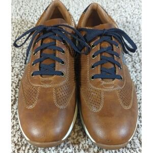 Rieker Men's Brown Leather Almond Toe Lace-Up Loafer Size EU45‎ USA 11.5